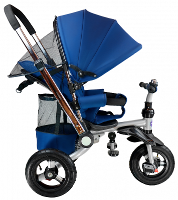 Велосипед детский трехколёсный  TSTX011 
 - Цвет синий - Картинка #2